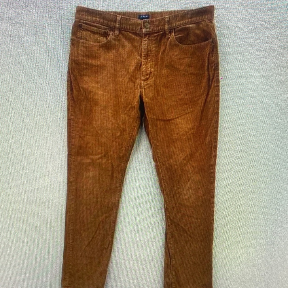 J. Crew Men's Brown Corduroy Trousers